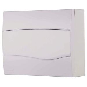 Quadro De Distribuição De Sobrepor 12 Din Ou 8 Nema Tramontina Com Porta Branca Tramontina