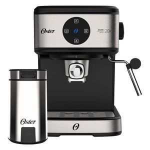 Kit Espresso Oster Cafeteira Double E Moedor De Café 127V