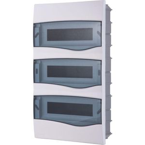 Quadro De Distribuição De Embutir 36 Din Ou 24 Nema Tramontina Com Porta Transparente Tramontina