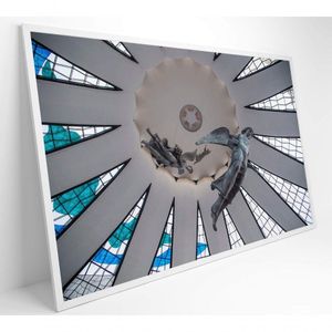Quadro Anjos Suspensos Catedral De Brasília Medidas 80x120 Cm Impressão Adesivo Fotográfico