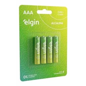 Pilha Elgin Alcalina 1 5v Aaa Com 4 82155