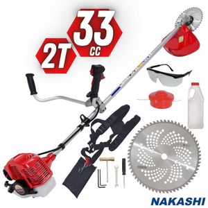 Roçadeira Lateral Potente Nakashi L331m 32.6cc à Gasolina 2t