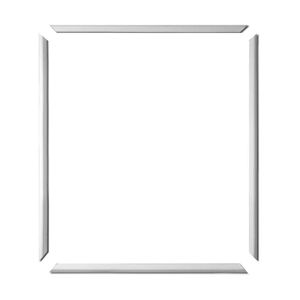 Moldura Boiserie Eva Autocolante 60X70Cm 2,3Cm Branco