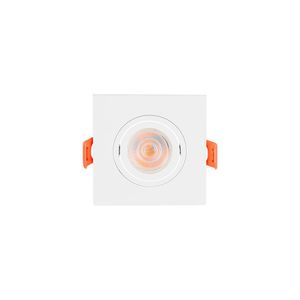 Spot De Embutir Plano Mbled Para 1 Lâmpada Mr11 Quadrado Branco