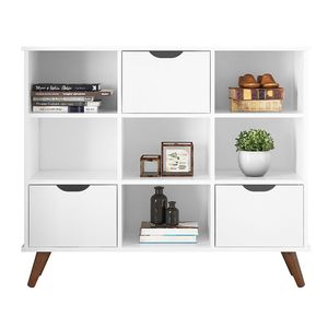 Nicho Organizador C/ 3 Gavetas Q01 Branco/Branco