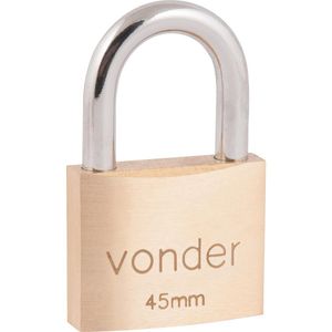 Cadeado De Latão 45Mm Encartelado - Vonder