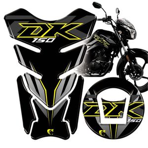 Protetor De Tanque Adesivo Moto Haojue Dk 150 Preto Cor Preto