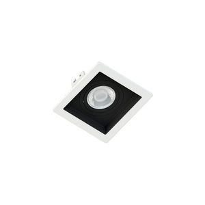 Spot De Embutir Recuado Save Energy Mr11 Gu10 Bivolt Branco-preto