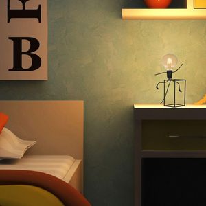 Luminária Abajur Taschibra Happy Preto E27 Bivolt