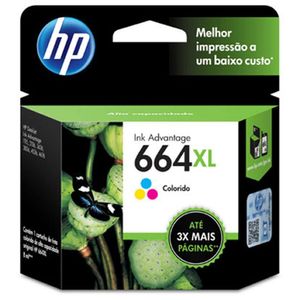 Cartucho Hp 664Xl Colorido F6V30Ab