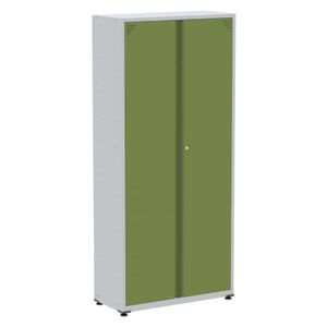 Armário Alto 2 Portas Pandin 90 Cm (largura) Inmetro Estrutura Aço Cinza E Portas Verdes C- Chave