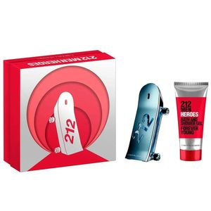 Kit 212 Heroes Carolina Herrera EDT 90ml + Gel 100ml