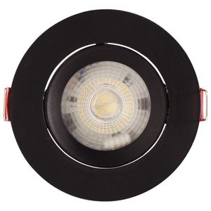 Spot Led Tramontina Redondo 3k 6500k Preto Luz Branca Tramontina