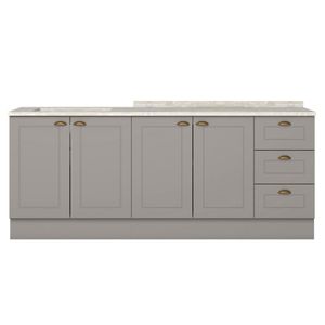 Balcao Tampo 120 cm Balcao Cooktop 80 cm Americana Henn