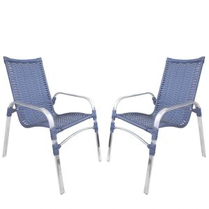 2 Cadeiras Emily Azul Dark