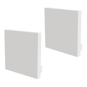 Kit Acessórios Taschibra Para Perfil Sobrepor 3,5x35cm Spire 35 Branco