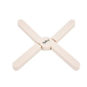 Descanso De Panela Em Silicone Spicy Bege
