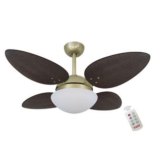Ventilador Volare P Palmae Marrom 220v E Controle Remoto