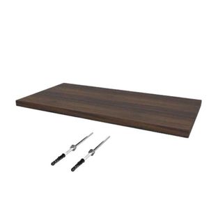 Prateleira Firenze - Sup. Invisivel 60x20cm Nogal - Dicarlo