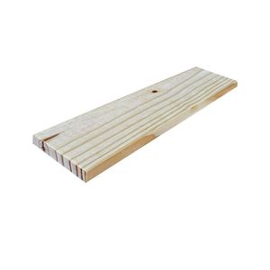 Prateleira Verticalize 2x14x90 Em Madeira Natural
