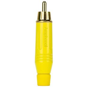 Plug Rca Macho Acpr-yel, Amarelo - Amphenol