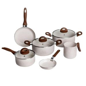 Jogo De Panelas 6 Peças Vanilla Em Alumínio E Revestimento Cerâmico Ceramic Life Smart Plus Brinox