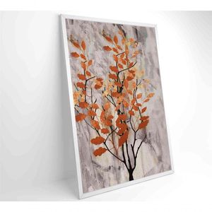 Quadro Pintura óleo Folhas No Outono Medidas 60x90 Cm Impressão Tecido Canvas