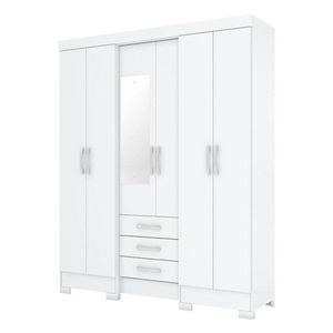 Guarda Roupa Solteiro B23 Branco - Briz Móveis