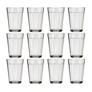 Jogo 12 Copos De Vidro Americano Tradicional Nadir Figueiredo 190ml Cerveja Boteco Bar