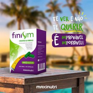 Finisim Cromo E Fibras Maxinutri Zero Açúcar 60 Cápsulas