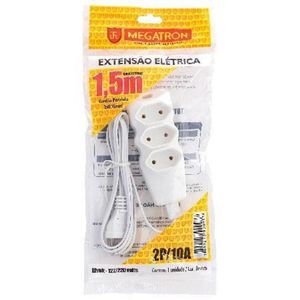 Extensao Cabo Pl 2x0,75 1,5 Metros Branca 93