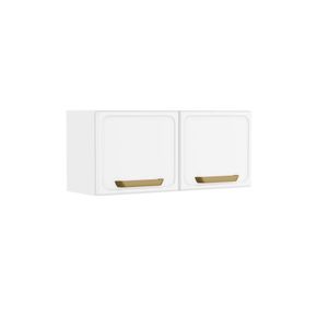 Armário Aéreo De Aço Com 2 Portas Bella Bertolini Branco
