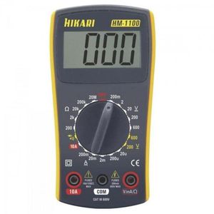 Multímetro Digital Hikari Hm1100 Amarelo-cinza