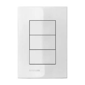 Placa Cega 4x2 C/ Suporte Branco Iris Soprano