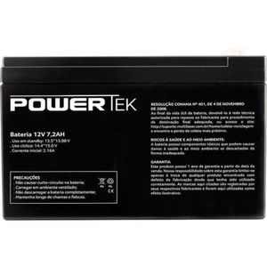 Bateria Selada 12v 7,2ah En014 Powertek