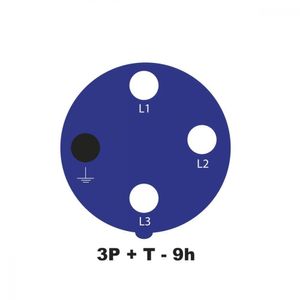 Plugue Móvel Industrial 3P+T 16 A 220-250 Vca 9 H Tramontina