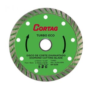 Disco De Corte Diamantado Eco Turbo Cortag 110mm
