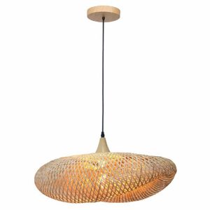 Pendente Régia 600 1xe27 Fibra De Bambu G-light