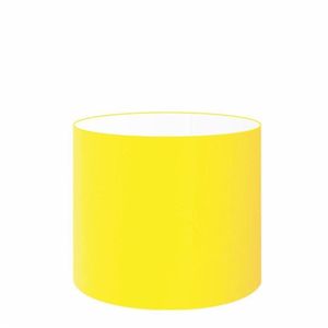 Cúpula Abajur Cilíndrica Cp-7009 Ø25x20cm Amarelo