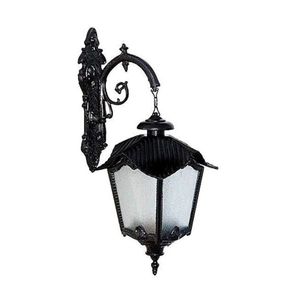 Luminária Portugal com Braço Externa e interna Alumínio 71cm