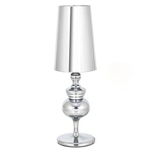Luminária De Mesa Abajur Josephine Prata Prata