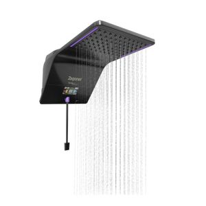 Ducha Eletrônica Ducali Com Painel Digital Preta Zagonel 220V