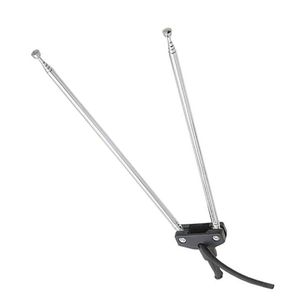 Antena Telescopica Para Tv Dupla 5 Estagios Cabo Fita 1 Metro