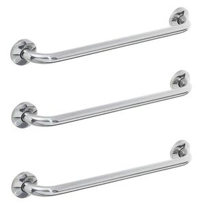 Barra Alça De Apoio 80cm Kit 3 Uni Casa Banheiro Corrimao Box Escada Suporte Idoso Gestante Criança