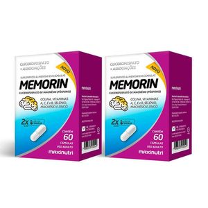 Kit 02 Memorin Fosforo E Vitaminas Maxinutri 60 Capsulas