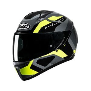 Capacete Hjc C10 Tins Cinz Verd Pret 58