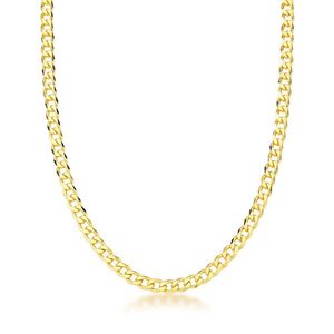 Corrente Grumet 4mm Unissexbanhada A Ouro 18k