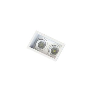 Spot Embutir Recuado Save Energy 2 Lâmpadas Mr11 Gu10 Bivolt Branco