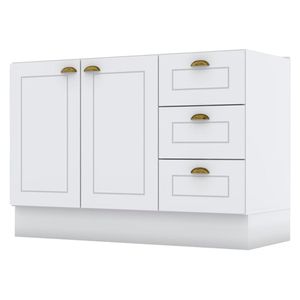 Balcao Pia 2 Portas 3 Gavetas 120 cm C353 Americana Henn