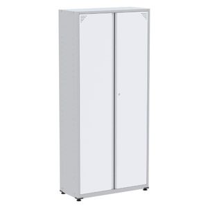 Armário Alto 2 Portas Pandin 80 Cm (largura) Inmetro Estrutura Aço Cinza E Portas Brancas C- Chave